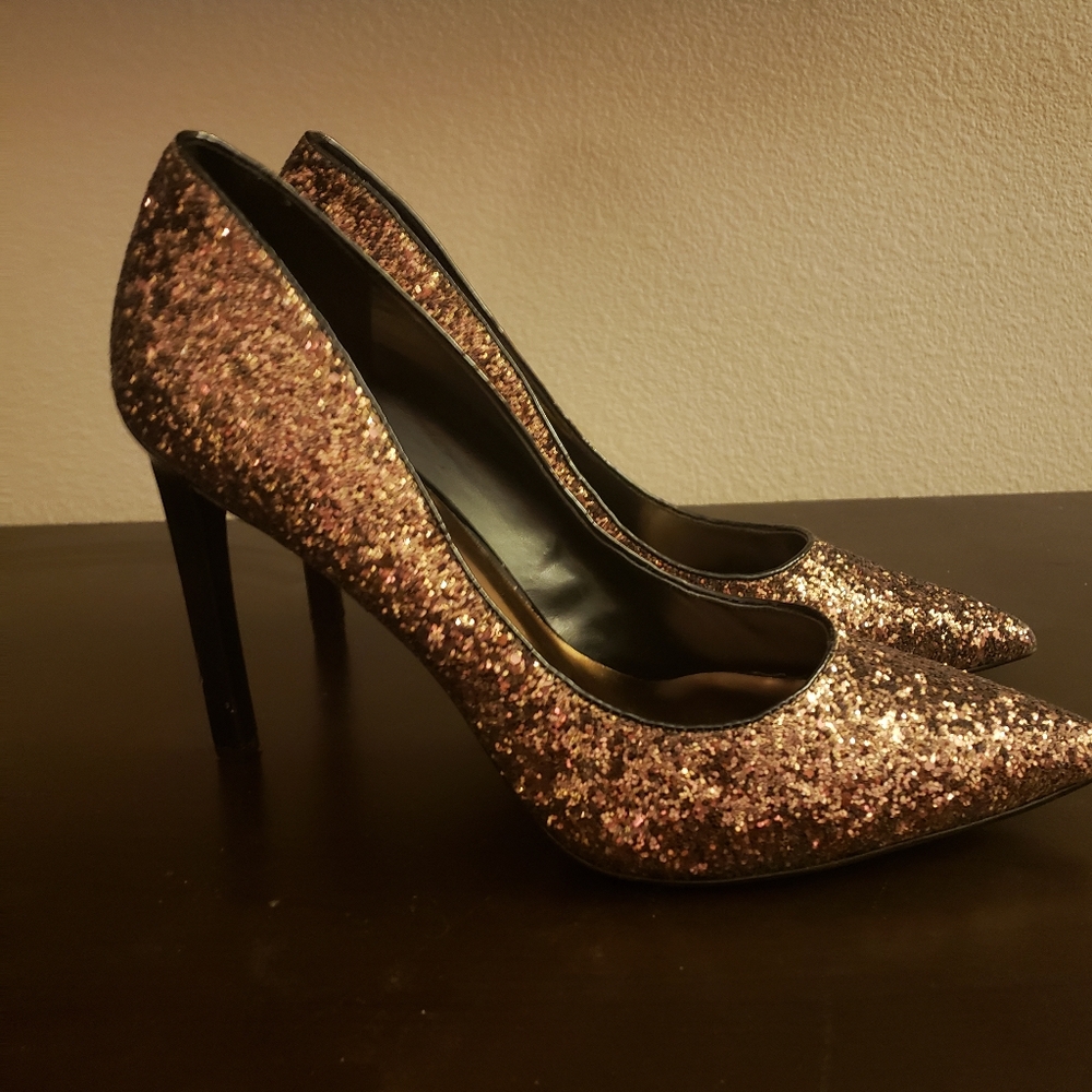 Bronze Nine West Heels